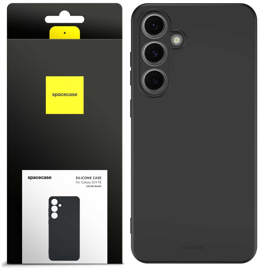 SpaceCase Etui Silicone Case 2.0 Galaxy S24 FE black standard
