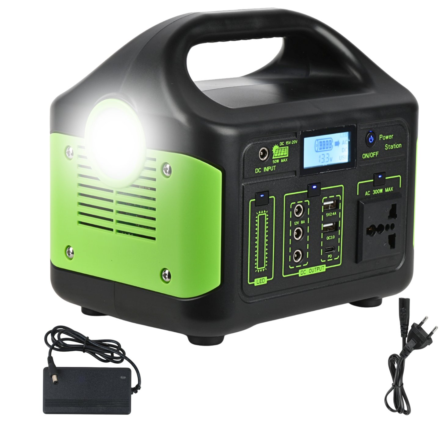 Powerbank DNA POWER B300 przenośna stacja zasilania powerbank AC 3xDC 2xUSB-A USB-C 300W 256 Wh 20000 mAh