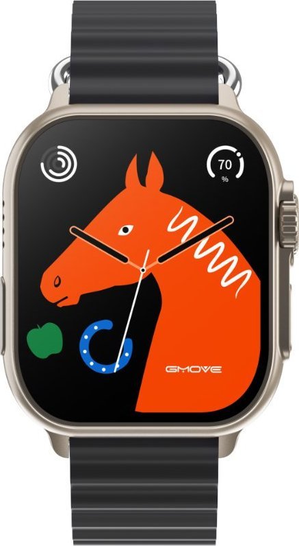 Smartwatch Rubicon RNCF17 Czarny (RNCF17)