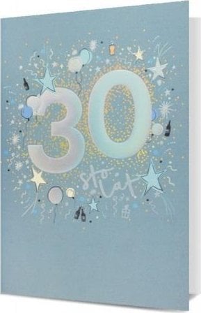 Karnet B6 Urodziny 30