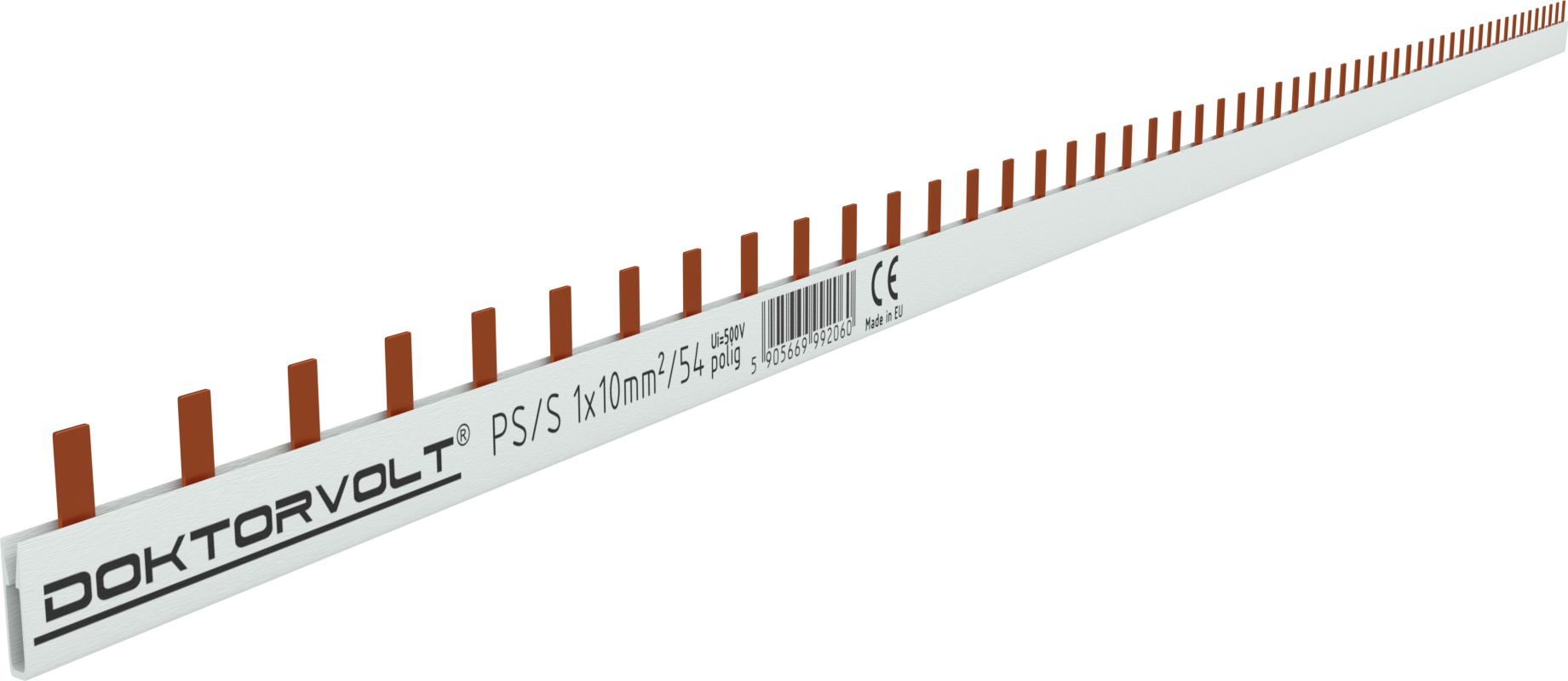 Doktorvolt Szyna łączeniowa sztyftowa PS/S 1-fazowa 54-modułowa 10mm2 63A DV 2060