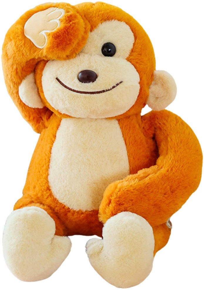 Pluszowa Maskotka Przytulanka Małpka Z Magnesami Brązowa 23cm