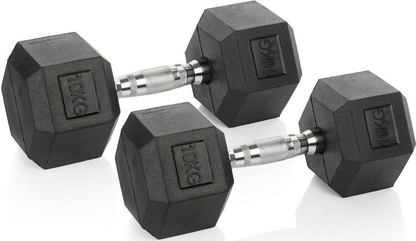 Vivo Zestaw hantli Hexagonalnych Vivo 2 x 10 kg Uniwersalny