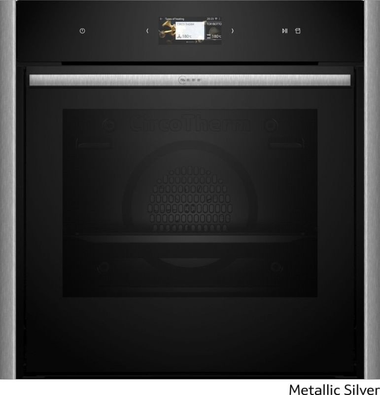 Neff B69FS3CY0-MS piekarnik do zabudowy FullSteam, Sous-Vide, Home Connect i Slide&Hide Metallic Silver
