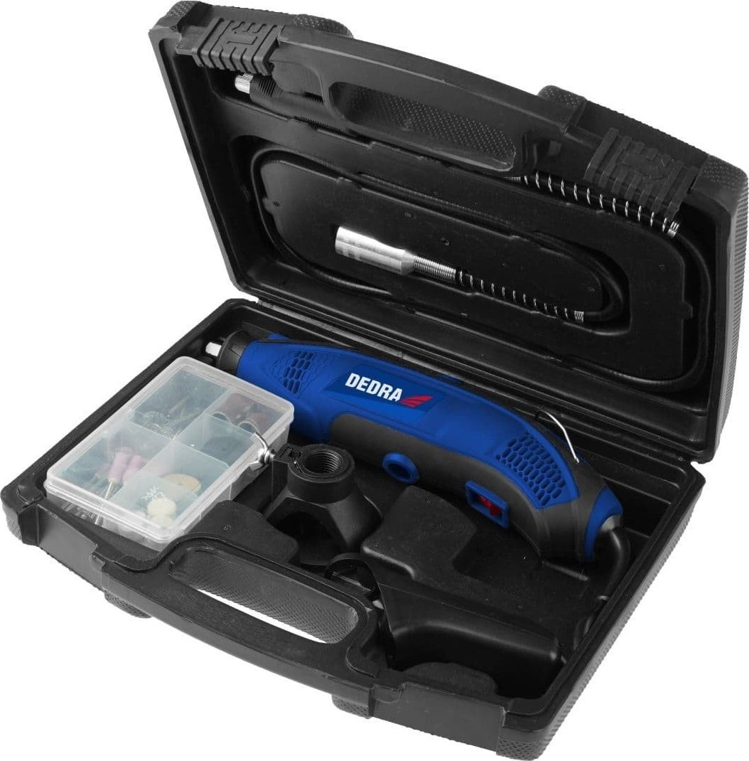 Szlifierka Dedra Miniszlifierka 170W - zestaw z akcesoriami 44 szt, walizka