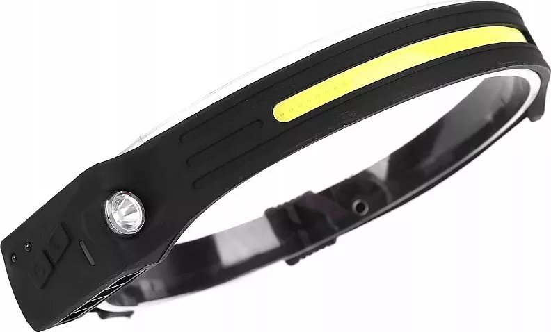 Latarka Tech-Led Czołówka LX200 sterowana czujnikiem 5 trybów LED COB ładowana z USB Czołówka LX200 sterowana czujnikiem 5 trybów LED COB ładowana z U