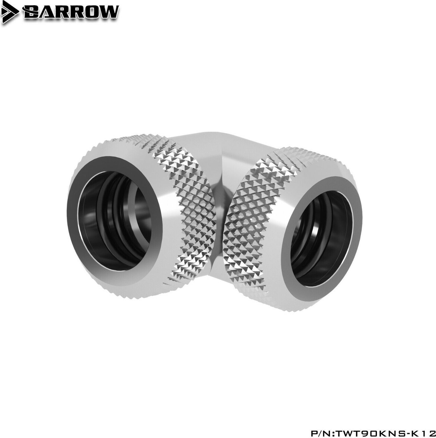 Barrow Barrow Multi-Link Adapter 90 Grad 12mm AD auf 12mm AD Hardtube - silber