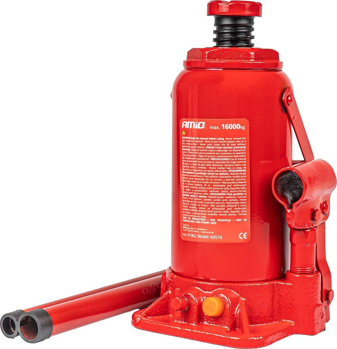 AMiO Podnośnik hydrauliczny słupkowy lewarek 16t 16000 kg amio-01962