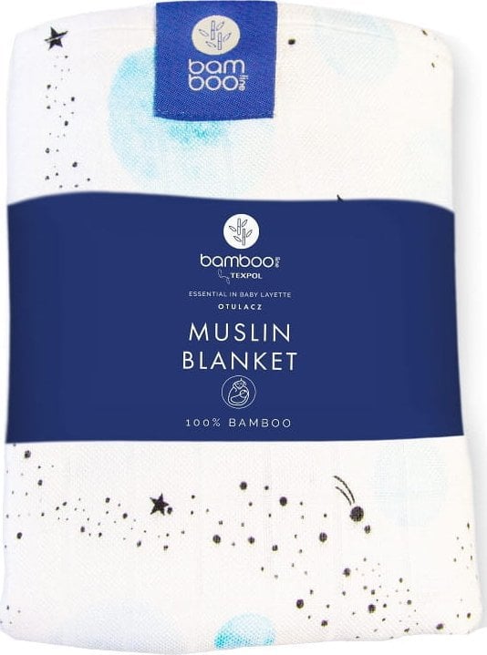 Texpol PIELUSZKA BAMBUSOWA 120X120 SKY BLUE