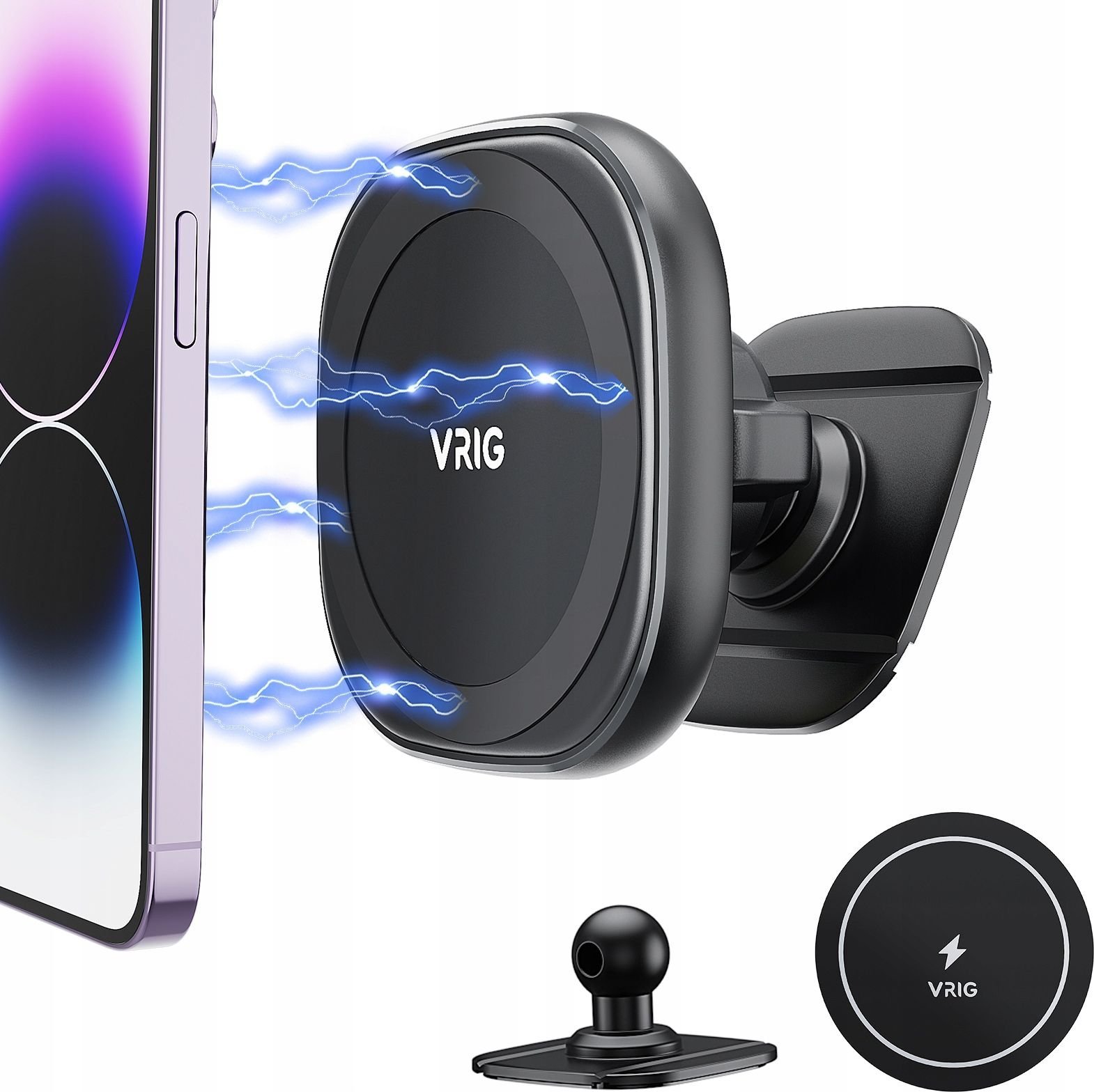 Podstawka VRIG Uchwyt Samochód Magnetyczny Magnes Przylepiec MagSafe do Telefonu Telefon / MG-06