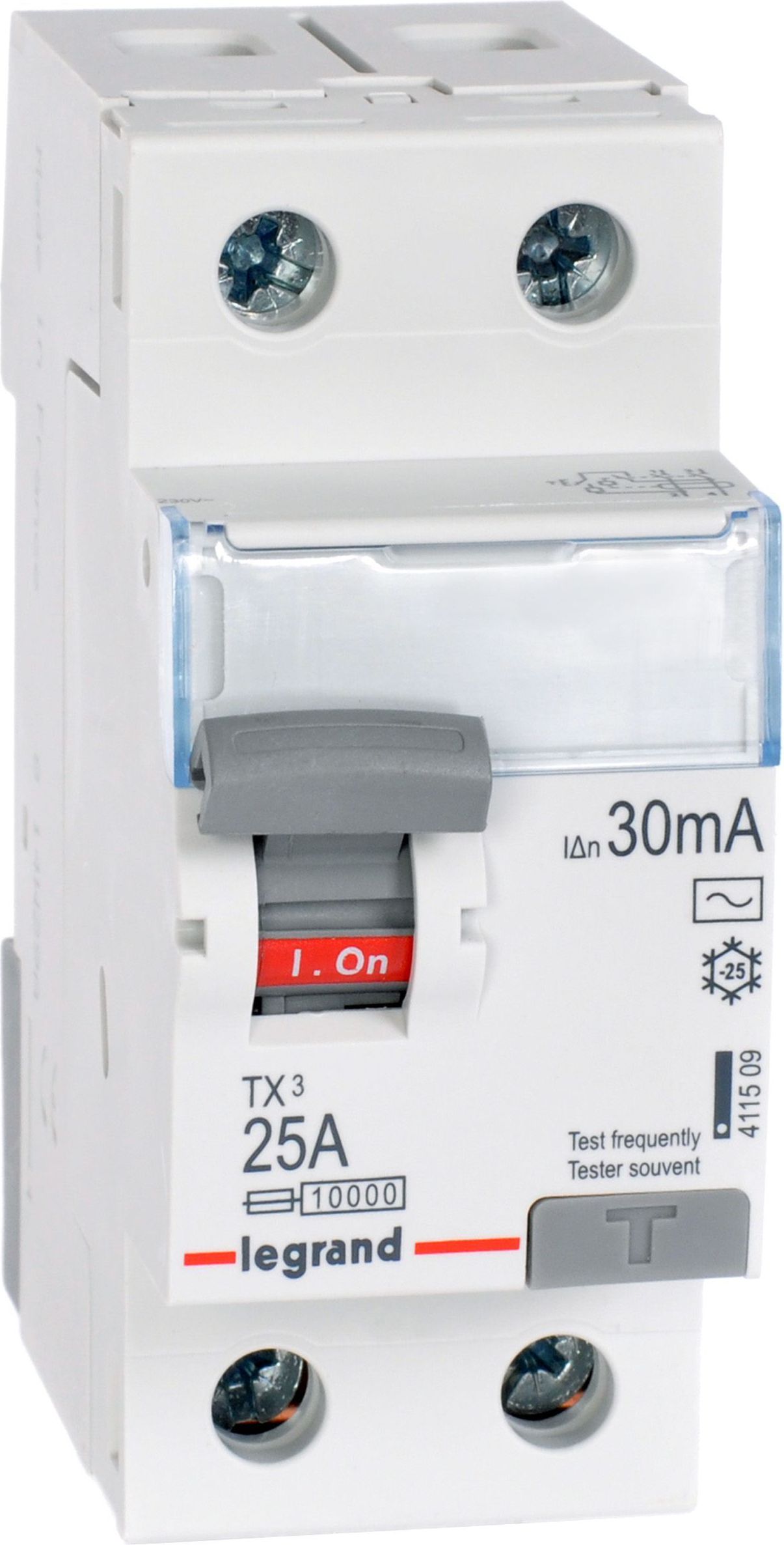 Legrand Wyłącznik różnicowoprądowy 2P 25A 0,03A typ AC P302 (411509)