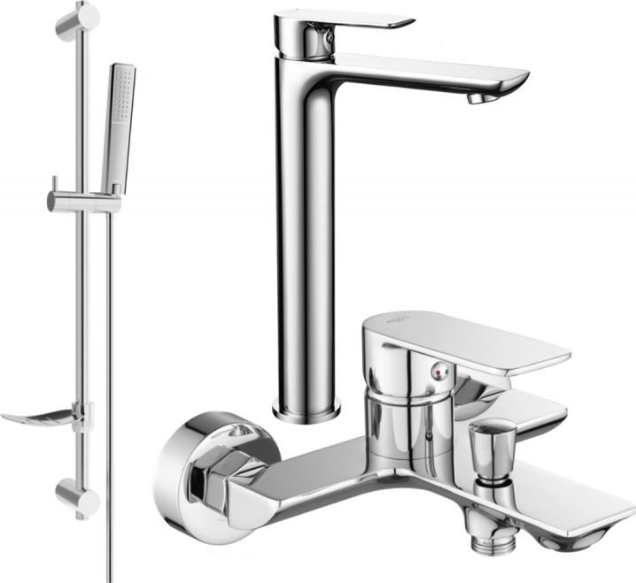 Mexen Mexen Alfa DF72 zestaw wannowy, chrom - 745713DF72-00