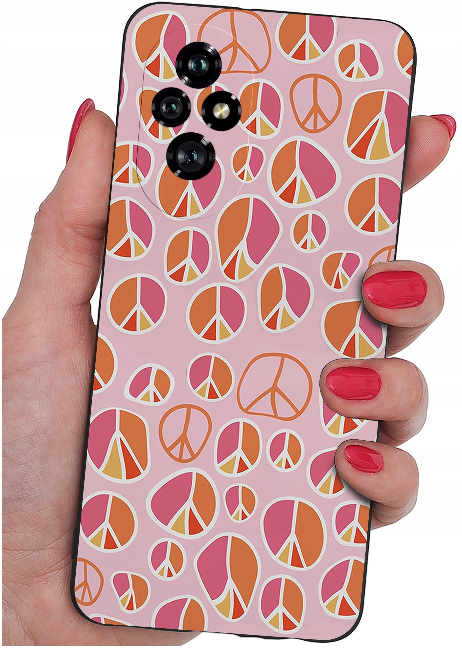 ETUI do Honor 200 5G | WZORY | SILIKONOWE MATT CASE + SZKŁO 9H