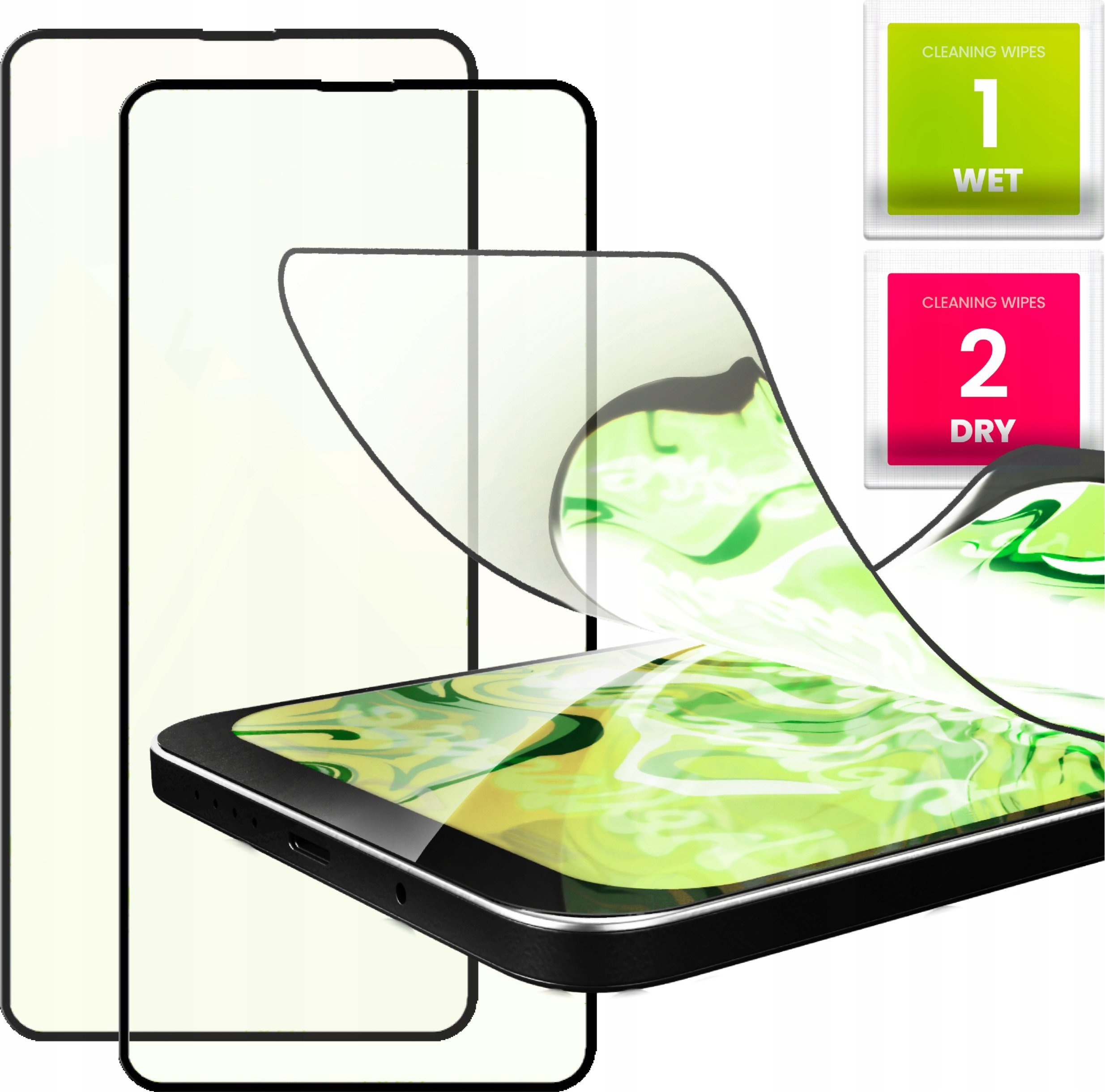 Hello Case 2x Szkło Hybrydowe do Samsung Galaxy A51 (9H, 5D, ochronne, na cały ekran)