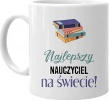 Koszulkowy Najlepszy nauczyciel na świecie - kubek na prezent dla nauczyciela