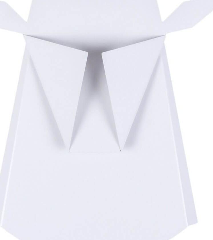 Kinkiet Abigail LAMPA ścienna ORIGAMI DEER-W Abigali metalowa OPRAWA kinkiet LED 6W 3000K jeleń biały