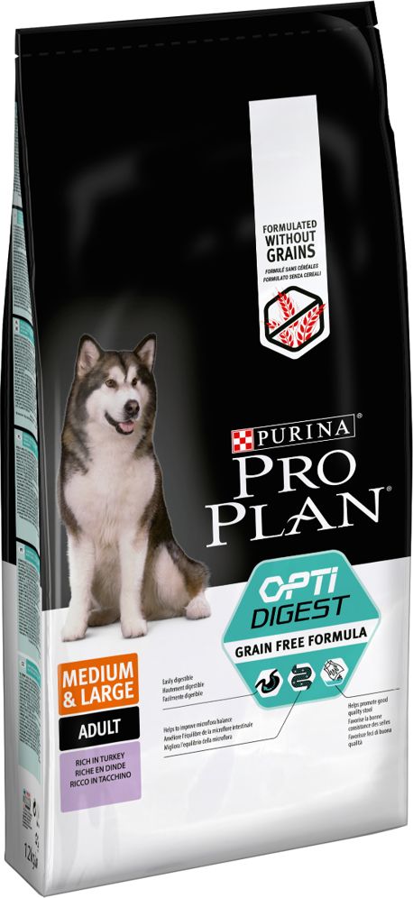 Purina Purina Pro Plan Grain Free Adult Medium Large Sensitive Digestion OPTIDigest 12kg