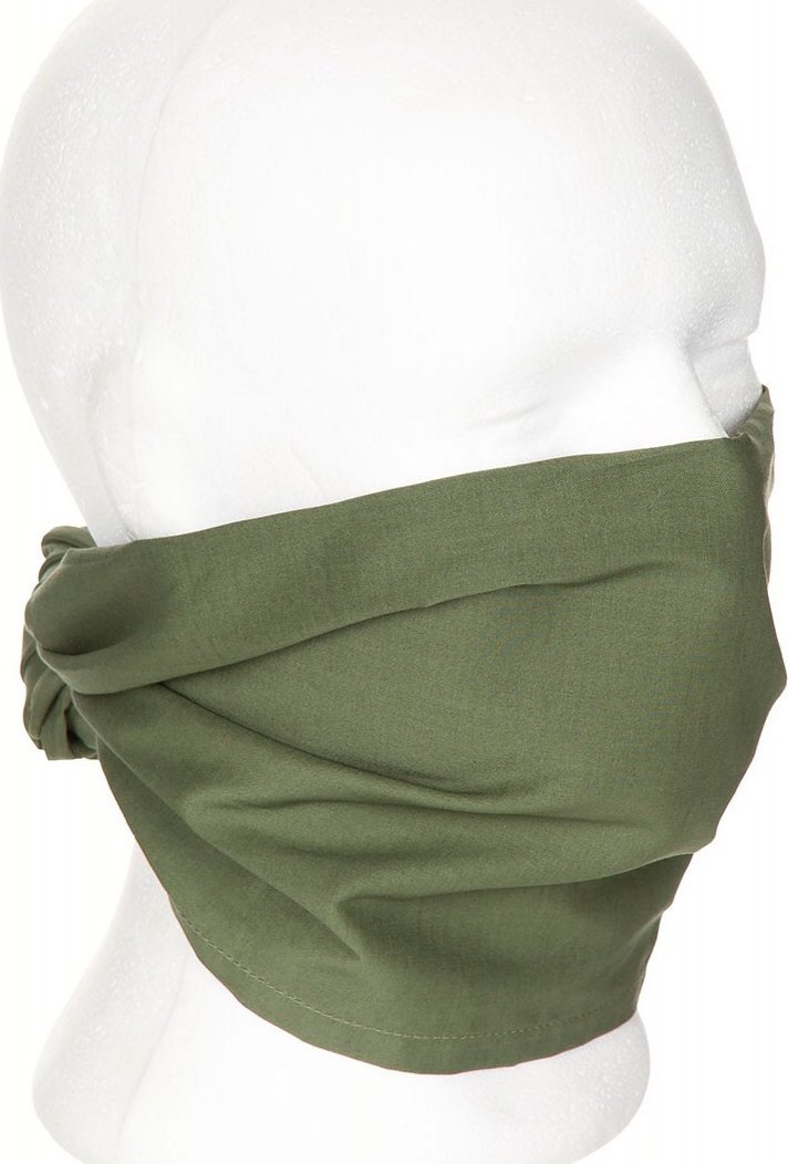 Demobil BRYTYJSKA CHUSTA WOJSKOWA OLIWKOWY 105X40 cm UŻYWANY