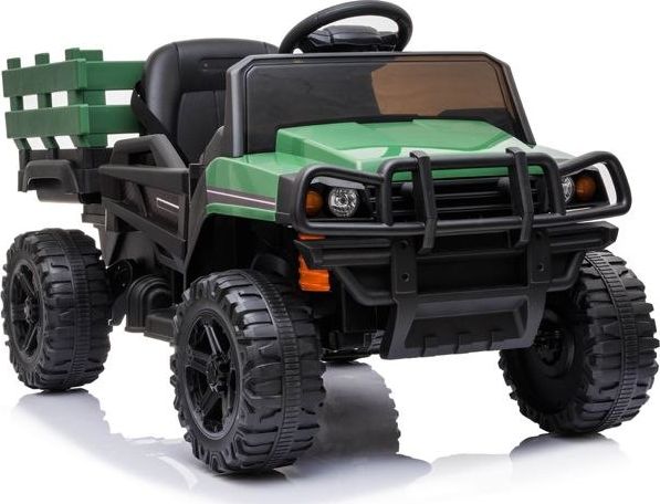Super-Toys DZIP UTV Z DUŻĄ SKRZYNIĄ ZAŁADUNKOWĄ, MIĘKKIE KOŁA, MIĘKKIE SIEDZENIE/BDM0926