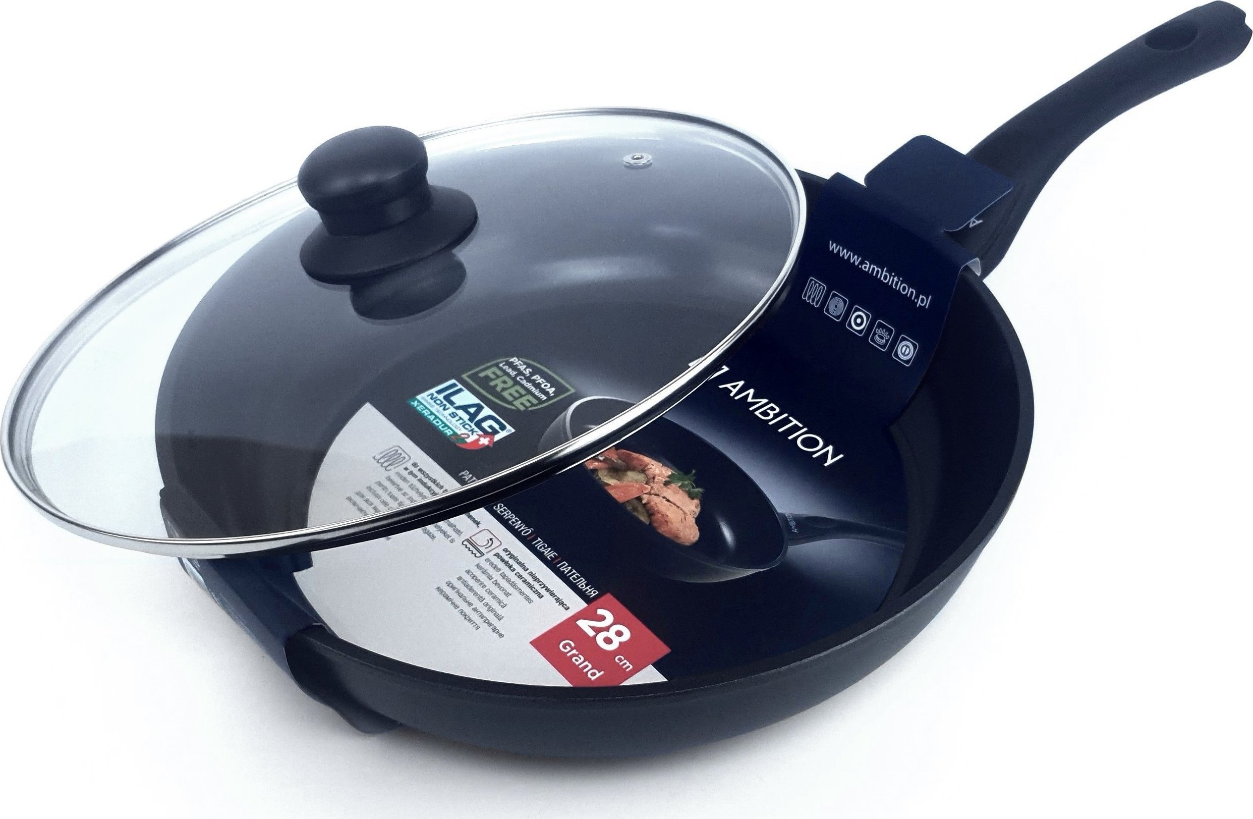 Patelnia Ambition ILAG 28cm 2szt.