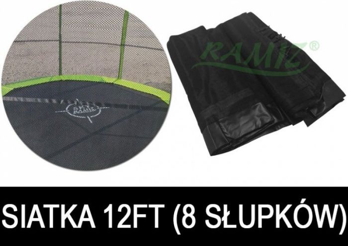 Joko Siatka do Trampoliny 12FT - 8 pól Czarna