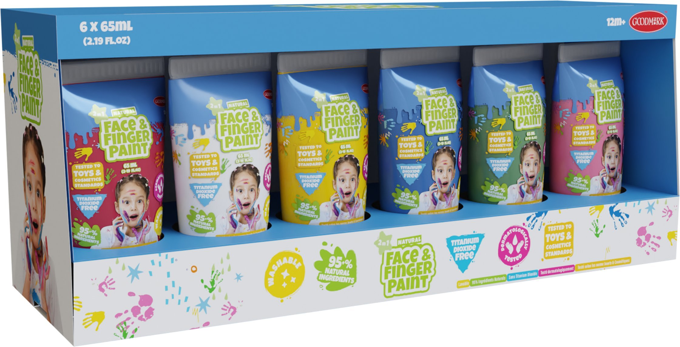 BOTI NATURAL farba d/mal.twarzy 65ml 6pak 39843