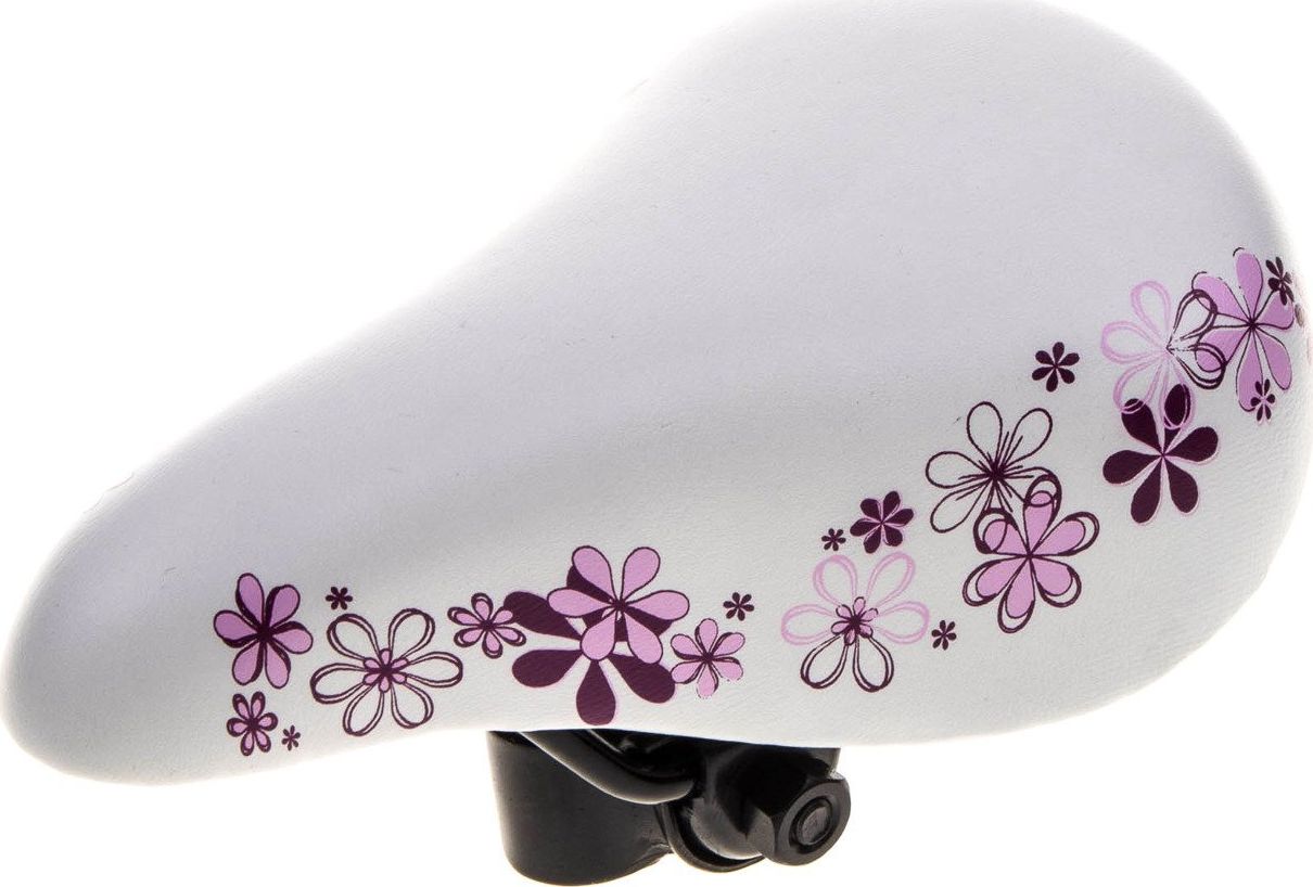 Selle Mio Siodło dziecięce 16" Selle Mio LIRO białe-kwiaty różowe Uniwersalny