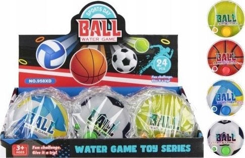 Mega Creative GRA WODNA PILKA 10CM MIX3 MC DISP 24/144/288
