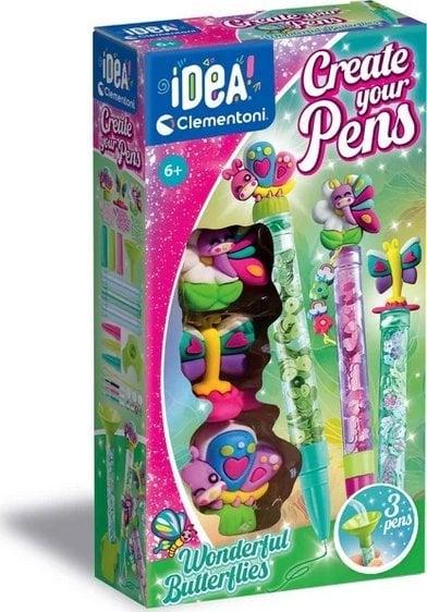 CLE IDEA Mini fabryka długopis.Motylki 18169