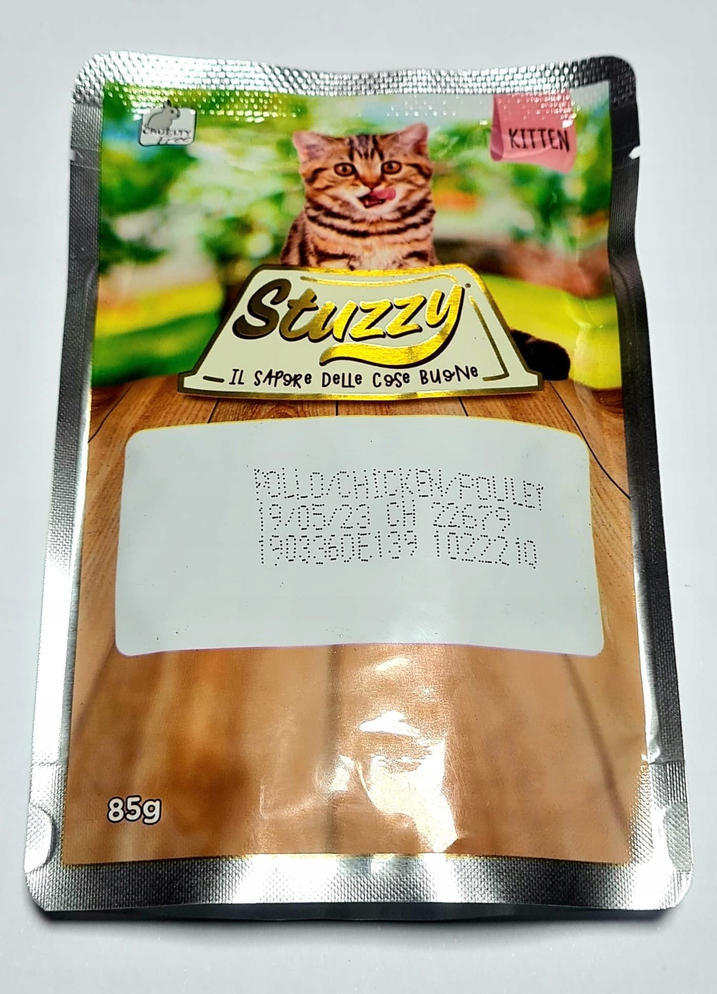 Sfilaccetti, karma mokra, dla kota, kurczak z szynk�, 85 g, saszetka