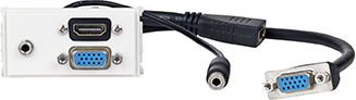 VivoLink Panel montażowy VGA + 3.5mm Jack + HDMI (WI221270)