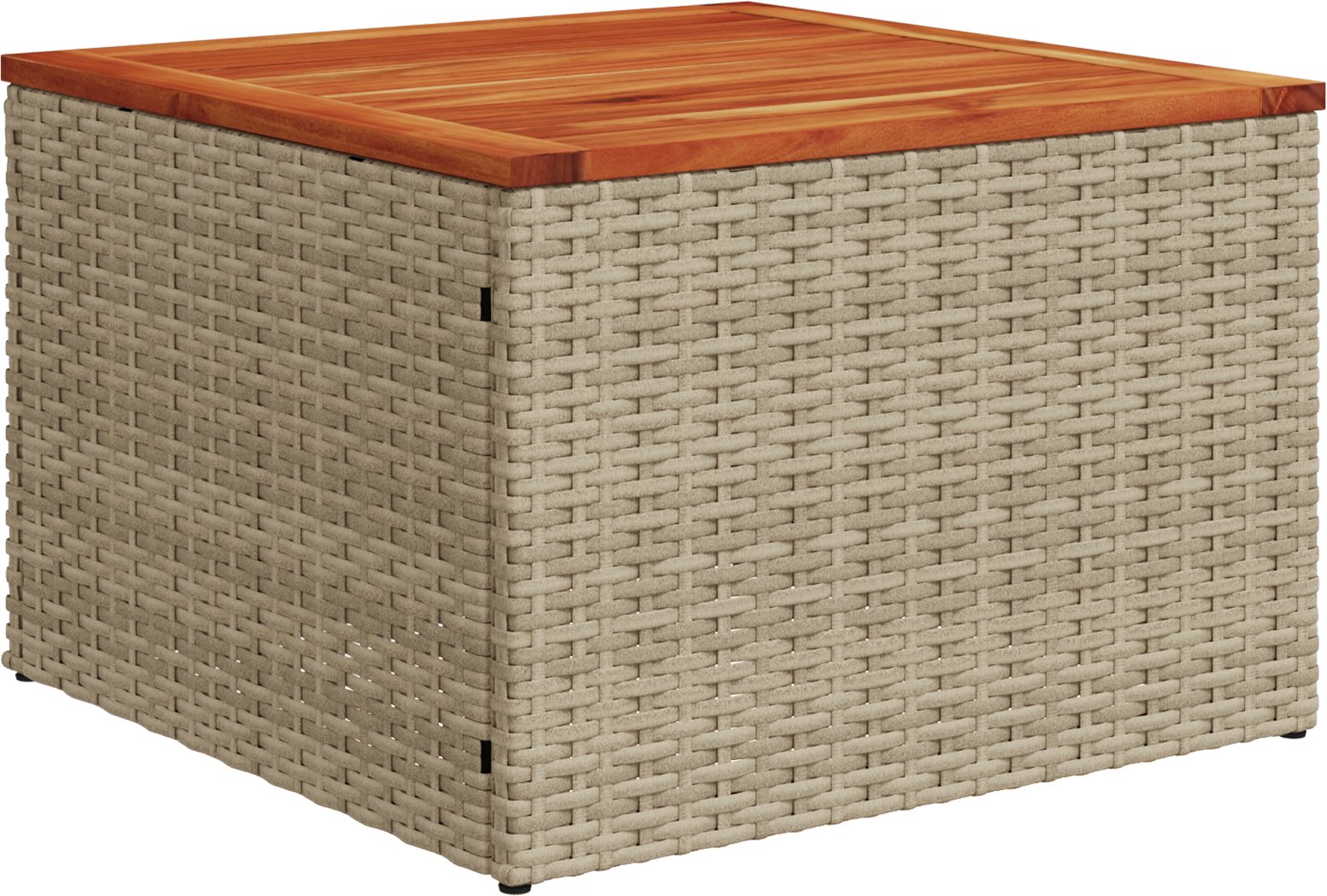 vidaXL 8-częściowy zestaw sof ogrodowych z poduszkami Beżowy Polirattan Akacja