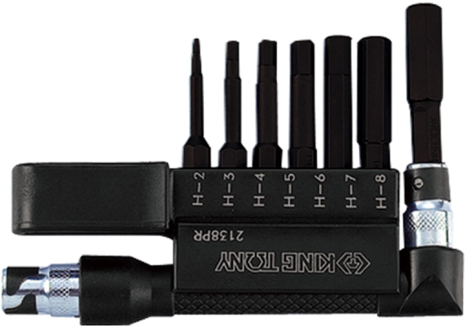 ZESTAW IMBUSÓW HEX 1/4" DO WKRĘTARKI 7 szt., 7150H 2 - 8, UCHWYT 1589-02, King Tony