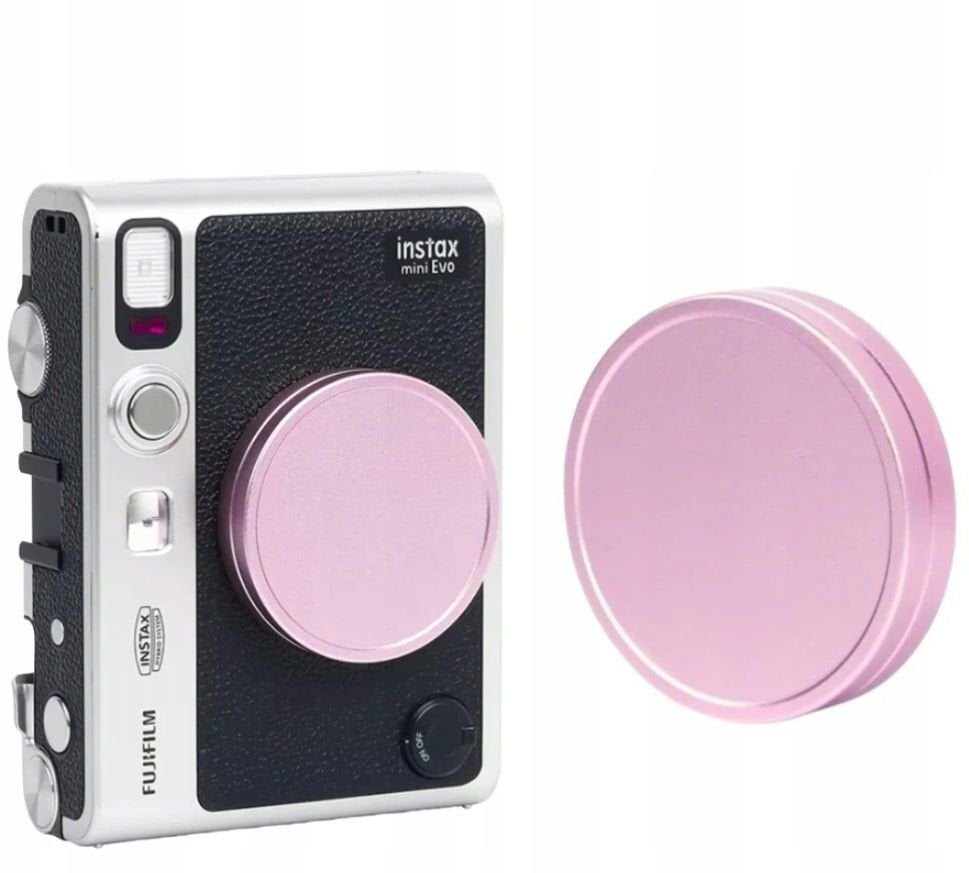 Dekielek LoveInstant Dekielek Ochronny Dekiel Osłona Na Obiektyw Fujifilm Fuji Instax Mini Evo Różowy