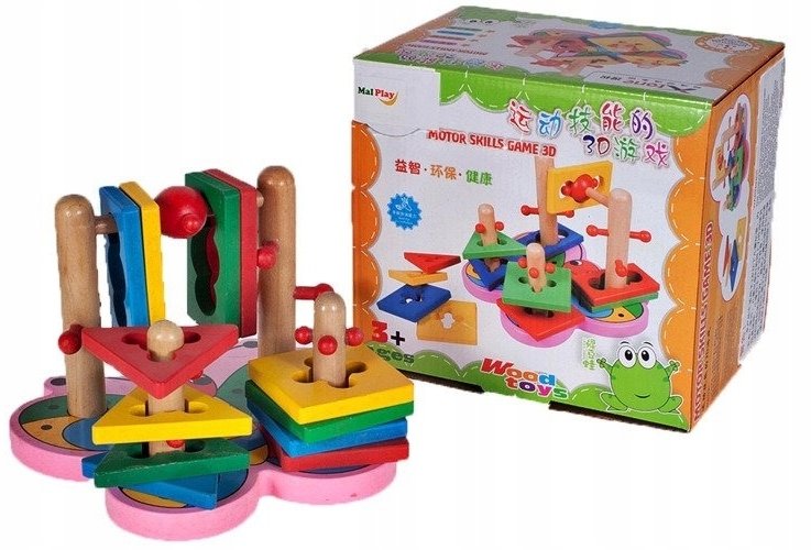 Brimarex Układanka Edukacyjna drewniana logiczna Motylek