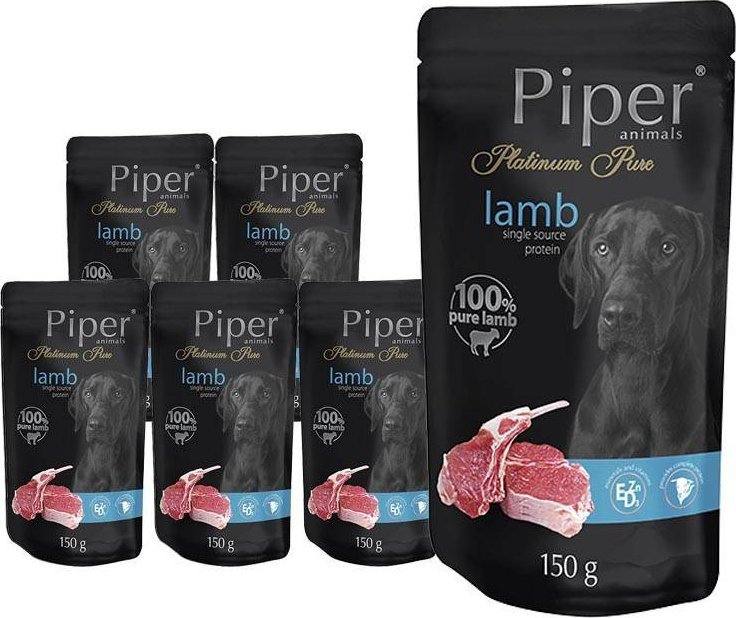 Mokra karma dla psa Piper Platinum Pure jagnięcina zestaw 10 x 150 g