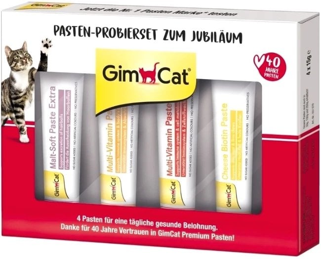 GIMCAT JUBI BOX ZESTAW PAST DLA KOTÓW 4x15g /9