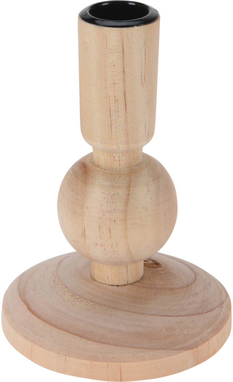 Drewniany świecznik, naturalny