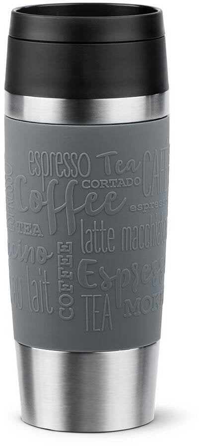 Emsa Travel Mug Classic 36 ml Szary, Stal nierdzewna