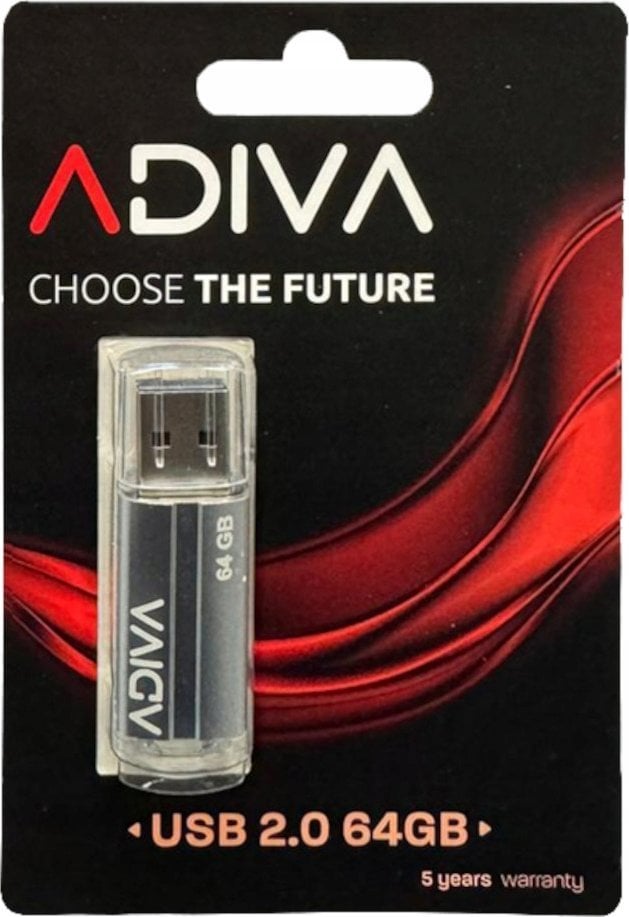 Pendrive Adiva Adiva PAMIÄÄ USB 2.0 64GB ADIVA 0278