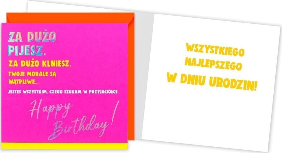 KUKARTKA KARNET QR KW URODZINY QR-008