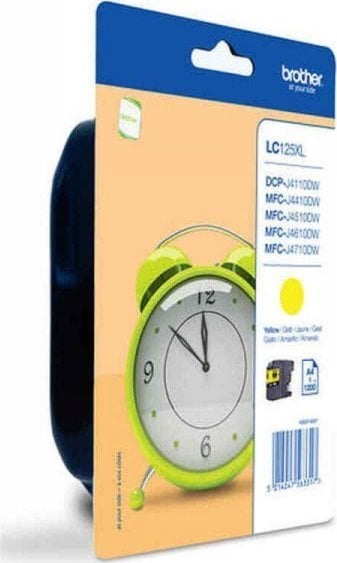 Tusz Brother Oryginalny Wkład Atramentowy Brother LC-125XLYBP Żółty