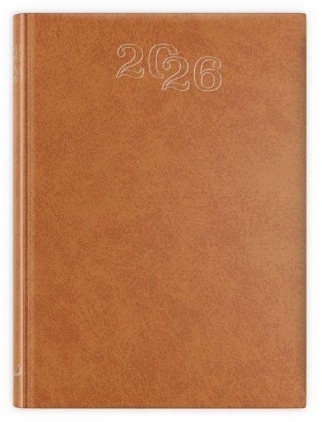 Terminarz 2026 B7 brązowy