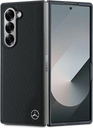 Mercedes Mercedes MEHMZFD623RBGVK Z Fold6 F956 czarny/black Leather Wood Imitation MagSafe