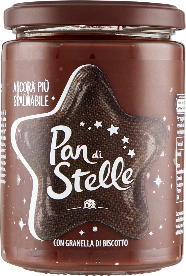 Krem orzechowy z ciasteczkami 380g - Pan di Stelle