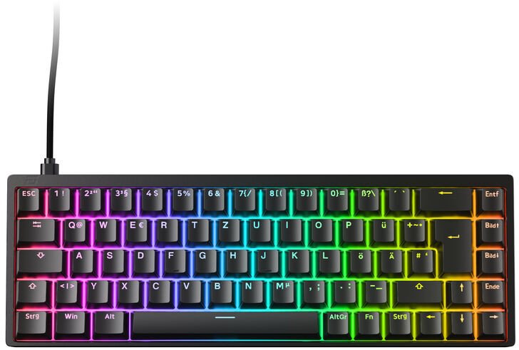 Endgame Gear KB65HE 8k Gaming-Tastatur, Hall Effect, 8000Hz, 65%, RGB - Raesha Silent, ISO (DE), schwarz