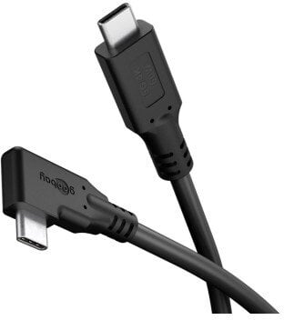 Goobay Kabel USB-C™ 90°, 2 m, czarny