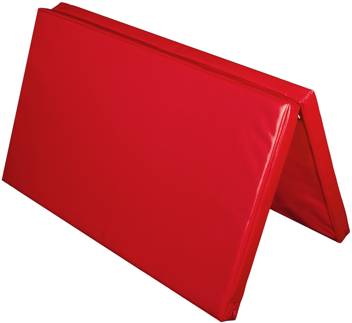 Materac dwuczęściowy z rzepami UNDERFIT 130 x 120 x 6 cm twardy czerwony