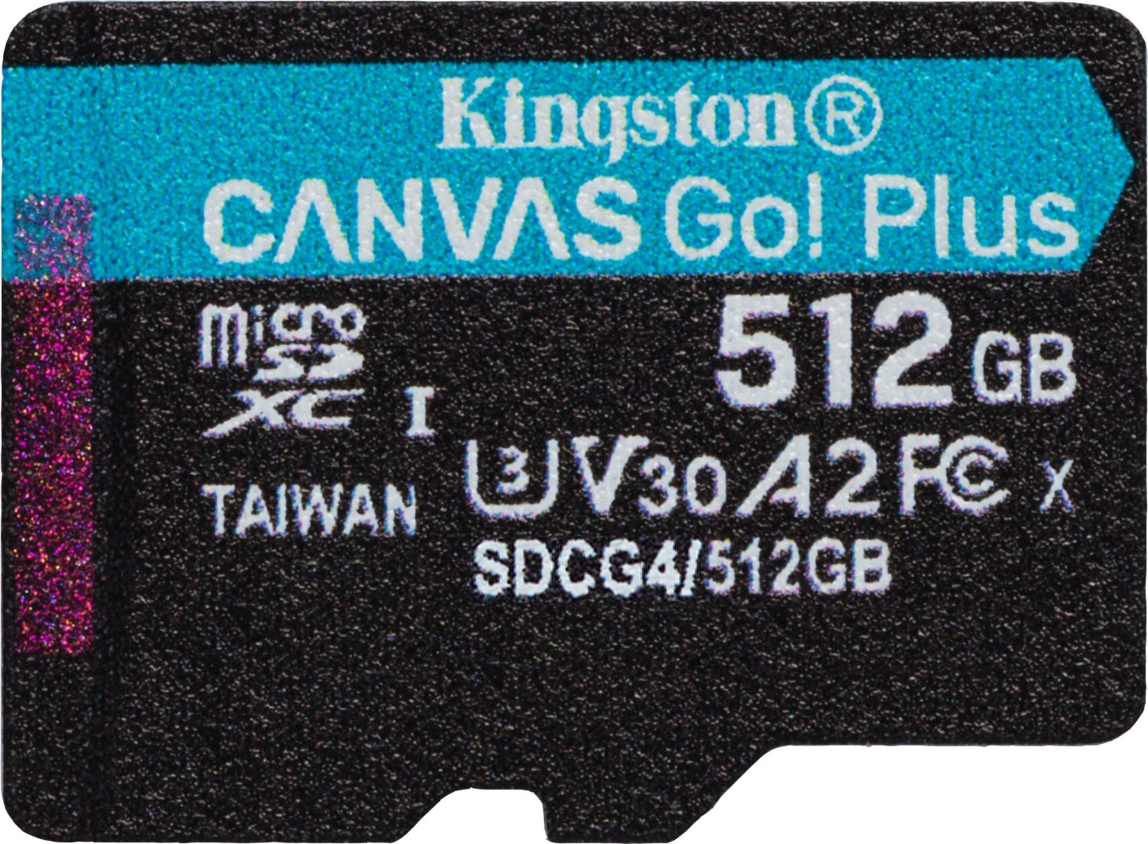 Karta Kingston Canvas Go! Plus (Gen4) MicroSDXC 512 GB Class 10 UHS-I/U3 A2 V30 (SDCG4/512GBSP)