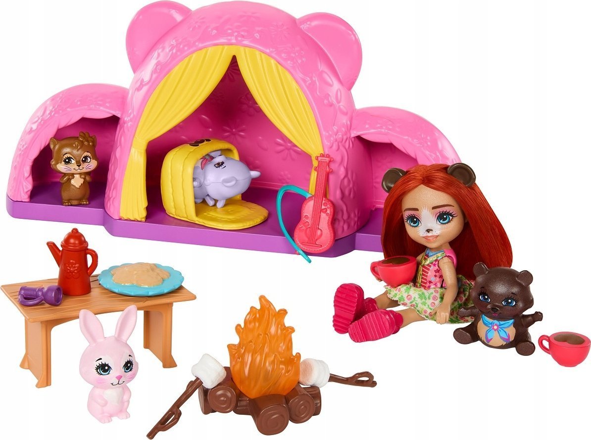 Mattel Enchantimals Wycieczka pod namiot zestaw z lalką
